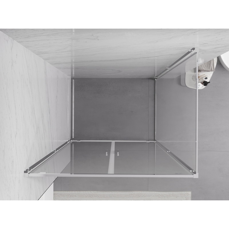 Mexen Exo-BR Duo kabina prysznicowa uchylna 80 x 70 cm, transparent, chrom - 8182-080-070-01-00