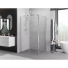 Mexen Exo-BR Duo kabina prysznicowa uchylna 80 x 70 cm, transparent, chrom - 8182-080-070-01-00