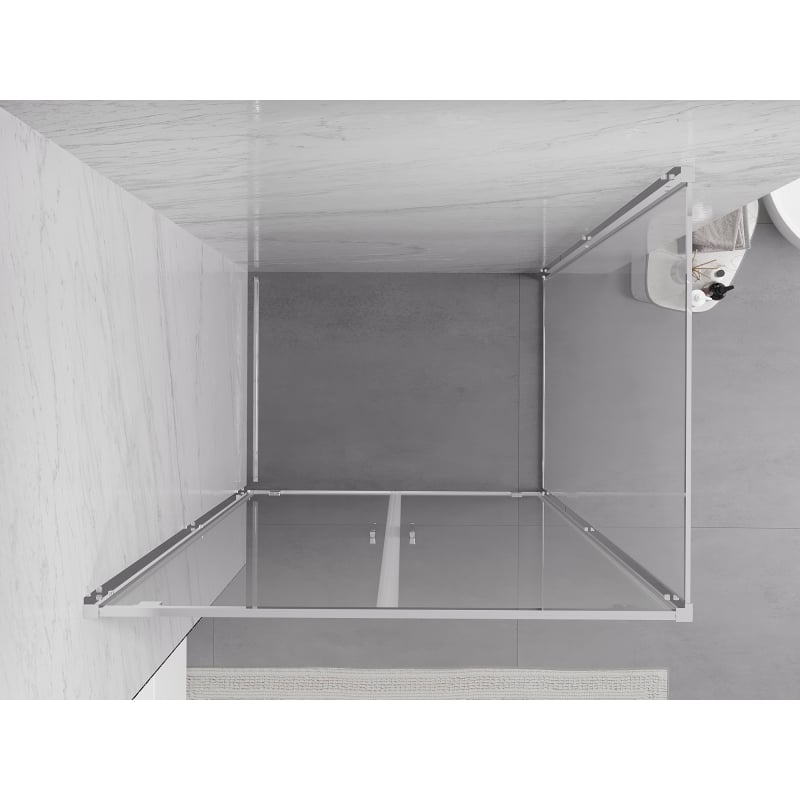 Mexen Exo kabina prysznicowa uchylna 100 x 75 cm, transparent, chrom - 8182-100-075-01-00