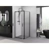 Mexen Exo kabina prysznicowa uchylna 80 x 80 cm, transparent, czarna - 8182-080-080-70-00