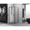 Mexen Exo-BR Duo kabina prysznicowa uchylna 90 x 90 cm, transparent, czarna - 8182-090-090-70-00
