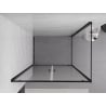 Mexen Exo kabina prysznicowa uchylna 90 x 80 cm, transparent, czarna - 8182-090-080-70-00