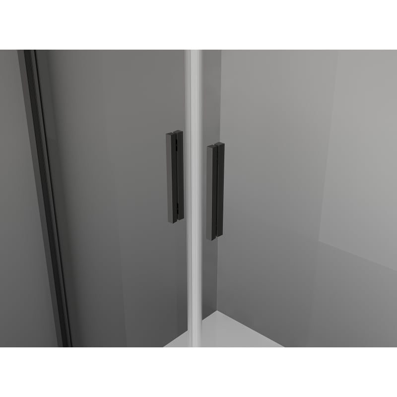Mexen Exo kabina prysznicowa uchylna 100 x 85 cm, transparent, czarna - 8182-100-085-70-00