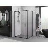 Mexen Exo-BR Duo kabina prysznicowa uchylna 70 x 95 cm, transparent, czarna - 8182-070-095-70-00