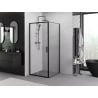 Mexen Exo kabina prysznicowa rozsuwana 95 x 95 cm, transparent, czarna - 8151-095-095-70-00