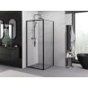 Mexen Exo kabina prysznicowa rozsuwana 95 x 95 cm, transparent, czarna - 8151-095-095-70-00