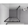 Mexen Exo kabina prysznicowa rozsuwana 95 x 95 cm, transparent, czarna - 8151-095-095-70-00