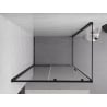 Mexen Exo kabina prysznicowa rozsuwana 155 x 100 cm, transparent, czarna - 8151-155-100-70-00