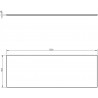 Mexen Uni blat naszafkowy 130 cm, czarny mat - 91AXX-1304-464-18-71
