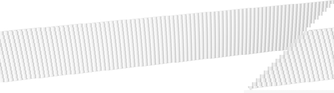 Mexen Rivel front ryflowany do korpusu szafki łazienkowej 120 x 20 cm, biały mat - 91A20-1200-235-1-01