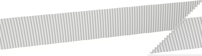Mexen Rivel front ryflowany do korpusu szafki łazienkowej 120 x 20 cm, szary mat - 91A20-1200-235-1-62
