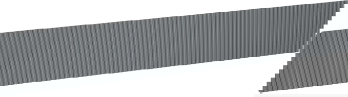 Mexen Rivel front ryflowany do korpusu szafki łazienkowej 140 x 20 cm, grafit mat - 91A20-1400-235-1-66