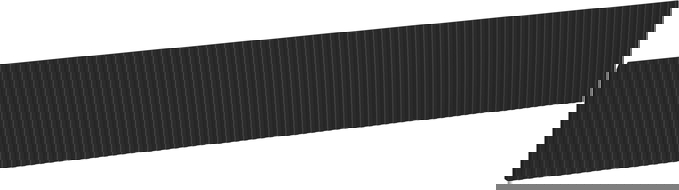Mexen Rivel front ryflowany do korpusu szafki łazienkowej 120 x 20 cm, czarny mat - 91A20-1200-235-1-71
