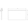 Mexen Rivel front ryflowany do korpusu szafki łazienkowej 80 x 43,5 cm, szary mat - 91A20-0800-470-1-62