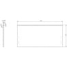 Mexen Rivel front ryflowany do korpusu szafki łazienkowej 90 x 43,5 cm, szary mat - 91A20-0900-470-1-62