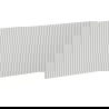 Mexen Rivel front ryflowany do korpusu szafki łazienkowej 100 x 43,5 cm, szary mat - 91A20-1000-470-1-62