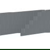 Mexen Rivel front ryflowany do korpusu szafki łazienkowej 120 x 43,5 cm, grafit mat - 91A20-1200-470-1-66