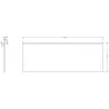 Mexen Rivel front ryflowany do korpusu szafki łazienkowej 120 x 43,5 cm, orzech - 91A20-1200-470-1-86