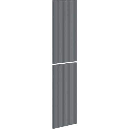 Mexen Rivel front ryflowany do korpusu szafki łazienkowej 35 x 80 cm (2 szt.), grafit mat - 91A21-1600-300-2-66