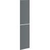 Mexen Rivel front ryflowany do korpusu szafki łazienkowej 35 x 80 cm (2 szt.), grafit mat - 91A21-1600-300-2-66