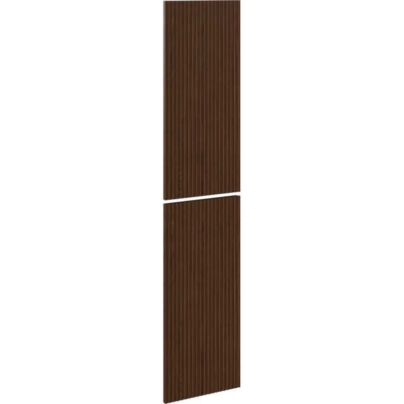 Mexen Rivel front ryflowany do korpusu szafki łazienkowej 35 x 80 cm (2 szt.), orzech - 91A21-1600-300-2-86