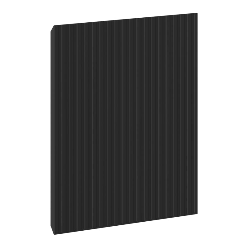 Mexen Rivel front ryflowany do korpusu szafki łazienkowej 45 x 43,5 cm, czarny mat - 91A21-0450-470-1-71