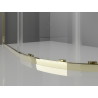 Mexen Exo-S Duo kabina prysznicowa półokrągła rozsuwana 90 x 90 cm, transparent, złota - 8132-090-090-50-00