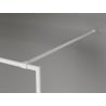 Mexen Kioto-F ścianka prysznicowa Walk-in z ramką 75 x 202 cm, transparent 8 mm, biała - 800-075-104-20-00