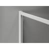 Mexen Kioto-F ścianka prysznicowa Walk-in z ramką 85 x 202 cm, transparent 8 mm, biała - 800-085-104-20-00