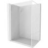 Mexen Kioto-F ścianka prysznicowa Walk-in z ramką 135 x 202 cm, transparent 8 mm, biała - 800-135-104-20-00