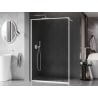 Mexen Kioto-F ścianka prysznicowa Walk-in z ramką 120 x 202 cm, transparent 8 mm, biała - 800-120-104-20-00