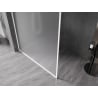 Mexen Kioto-F ścianka prysznicowa Walk-in z ramką 90 x 202 cm, szron 8 mm, biała - 800-090-104-20-30