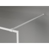 Mexen Kioto-F ścianka prysznicowa Walk-in z ramką 70 x 202 cm, grafit 8 mm, biała - 800-070-104-20-40
