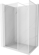 Mexen Kioto-F ścianka prysznicowa Walk-in z ramką 75 x 70 cm, transparent 8 mm, biała - 800-075-202-04-20-070