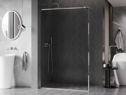 Mexen Kioto-F ścianka prysznicowa Walk-in z ramką 65 x 202 cm, transparent 8 mm, chrom - 800-065-104-01-00