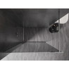 Mexen Kioto-F ścianka prysznicowa Walk-in z ramką 70 x 202 cm, grafit 8 mm, chrom - 800-070-104-01-40