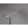 Mexen Kioto-F ścianka prysznicowa Walk-in z ramką 80 x 202 cm, grafit 8 mm, chrom - 800-080-104-01-40