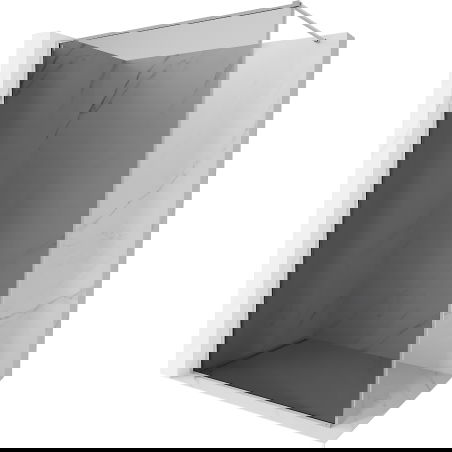 Mexen Kioto-F ścianka prysznicowa Walk-in z ramką 110 x 202 cm, grafit 8 mm, chrom - 800-110-104-01-40