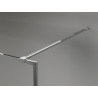 Mexen Kioto-F ścianka prysznicowa Walk-in z ramką 140 x 202 cm, grafit 8 mm, chrom - 800-140-104-01-40