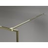 Mexen Kioto-F ścianka prysznicowa Walk-in z ramką 155 x 202 cm, transparent 8 mm, złota - 800-155-104-50-00