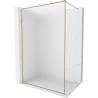 Mexen Kioto-F ścianka prysznicowa Walk-in z ramką 100 x 202 cm, szron 8 mm, złota - 800-100-104-50-30