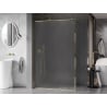 Mexen Kioto-F ścianka prysznicowa Walk-in z ramką 100 x 202 cm, szron 8 mm, złota - 800-100-104-50-30