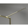 Mexen Kioto-F ścianka prysznicowa Walk-in z ramką 90 x 202 cm, grafit 8 mm, złota - 800-090-104-50-40
