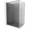 Mexen Kioto-F ścianka prysznicowa Walk-in z ramką 120 x 202 cm, grafit 8 mm, złota - 800-120-104-50-40