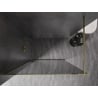 Mexen Kioto-F ścianka prysznicowa Walk-in z ramką 140 x 202 cm, grafit 8 mm, złota - 800-140-104-50-40
