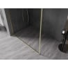 Mexen Kioto-F ścianka prysznicowa Walk-in z ramką 70 x 202 cm, transparent 8 mm, złota szczotkowana - 800-070-104-55-00