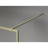 Mexen Kioto-F ścianka prysznicowa Walk-in z ramką 70 x 202 cm, transparent 8 mm, złota szczotkowana - 800-070-104-55-00