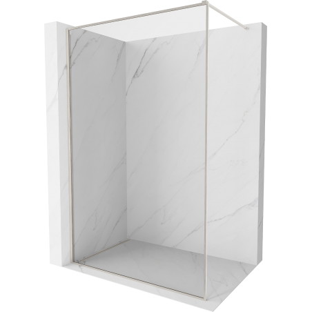 Mexen Kioto-F ścianka prysznicowa Walk-in z ramką 110 x 202 cm, transparent 8 mm, nikiel szczotkowany - 800-110-104-97-00