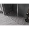 Mexen Kioto-F ścianka prysznicowa Walk-in z ramką 145 x 202 cm, transparent 8 mm, nikiel szczotkowany - 800-145-104-97-00