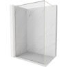 Mexen Kioto-F ścianka prysznicowa Walk-in z ramką 160 x 202 cm, transparent 8 mm, nikiel szczotkowany - 800-160-104-97-00